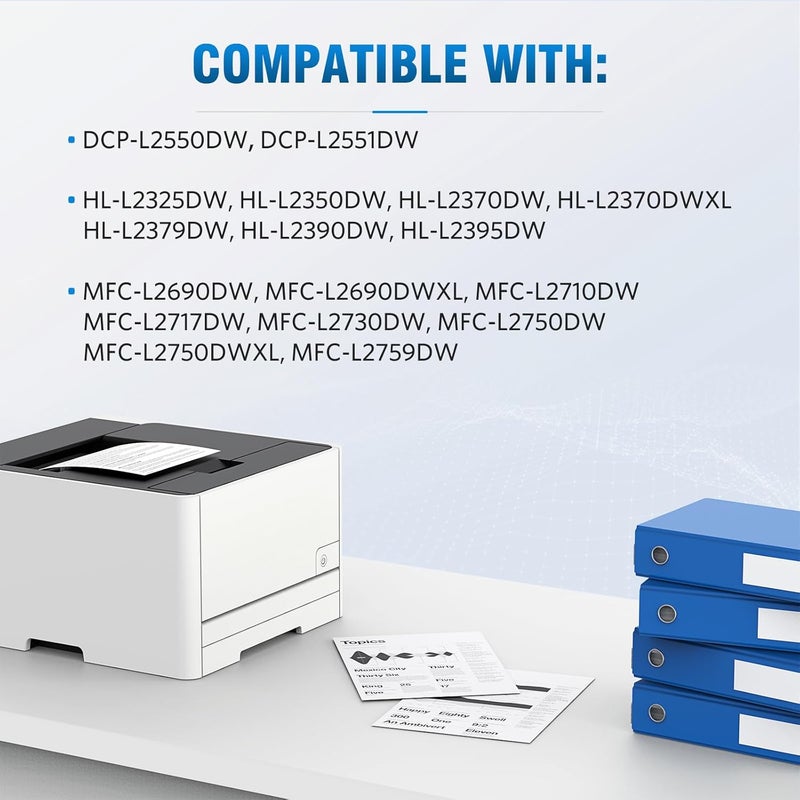ALLWORK DR730 Drum Unit Compatible Replacement for Brother DR730 DR-730 DR760 Drum Unit for Brother Printer mfc-l2710dw mfc-l2717dw mfc-l2750dw mfc-l2690dw Drum, 2PK Black, 12000 Page, High Yield - Image 2